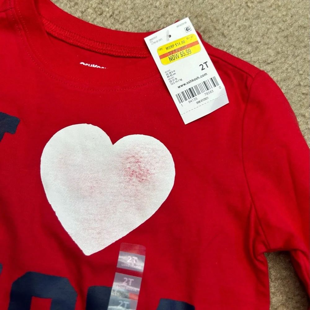 Carter's Toddler Graphic Long Sleeve Tee 2T